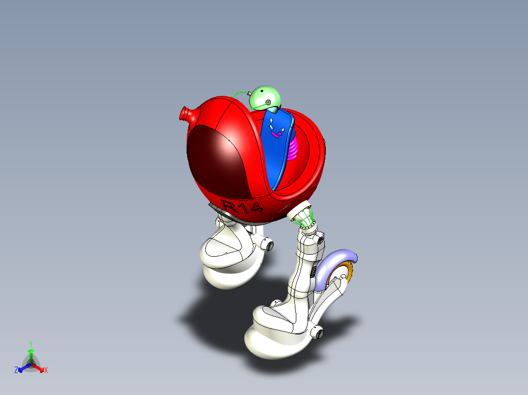 运动机甲正等轴测图