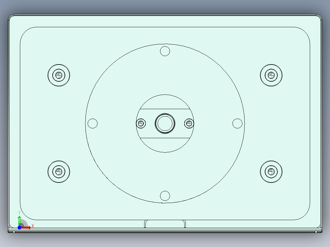 ux301-a-笔记本CNC工装夹具三维模型cnc2-7-26-Y前视图