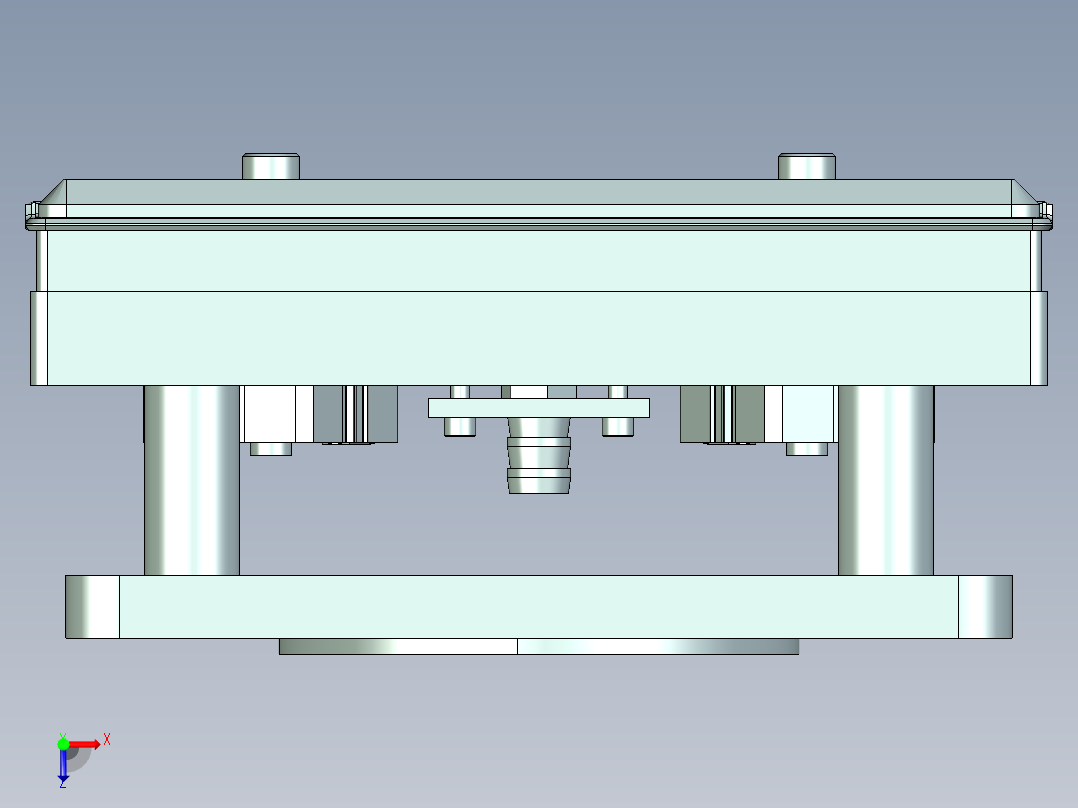 ux301-a-笔记本CNC工装夹具三维模型cnc2-7-26-Y俯视图