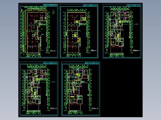 九龙园多层住宅楼平面布置图