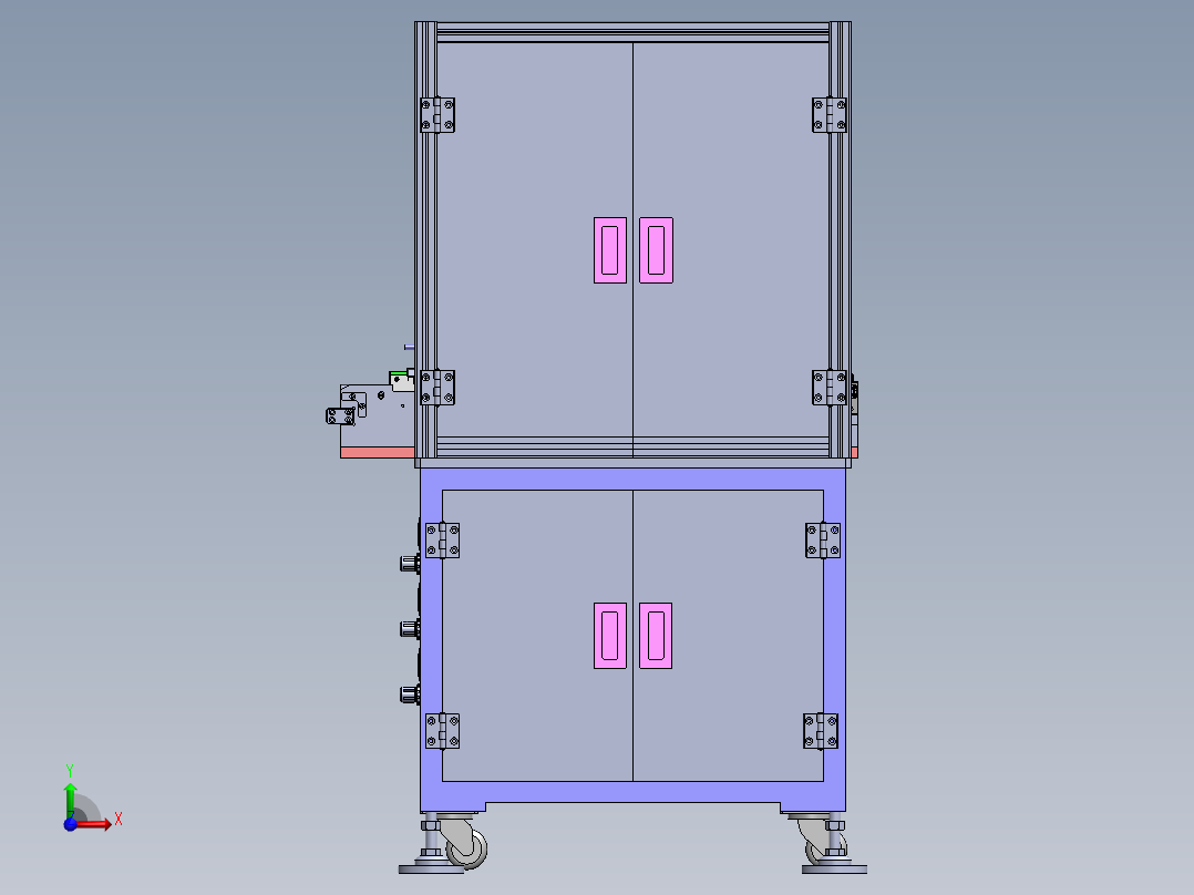 一种双贴胶设备sw18可编辑前视图
