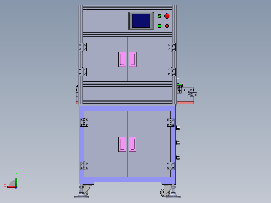 一种双贴胶设备sw18可编辑后视图