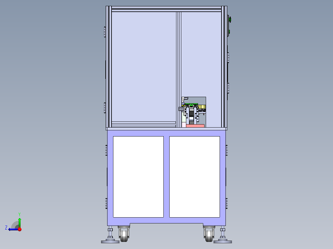 一种双贴胶设备sw18可编辑右视图