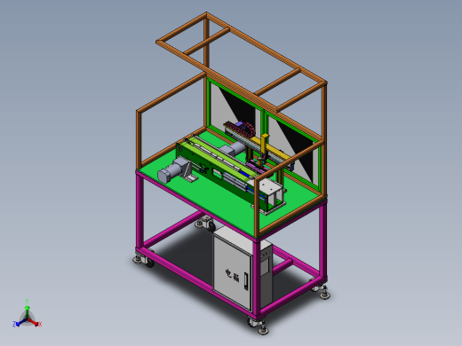 真空吸附滑台取料机sw18可编辑正等轴测缩略图