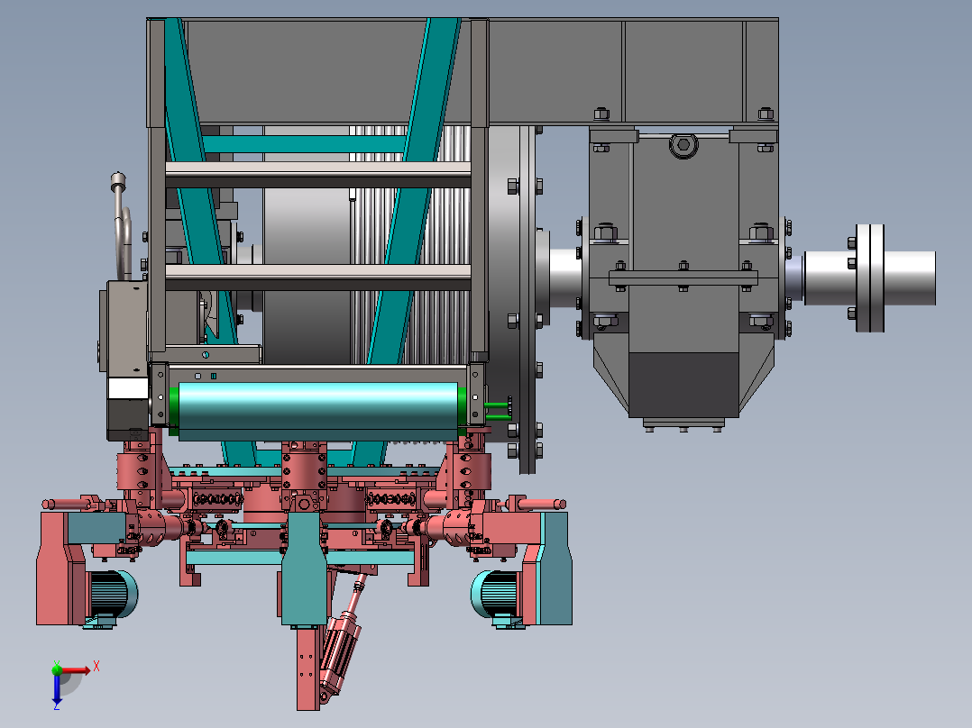 钢丝自动裁切设备sw17俯视图