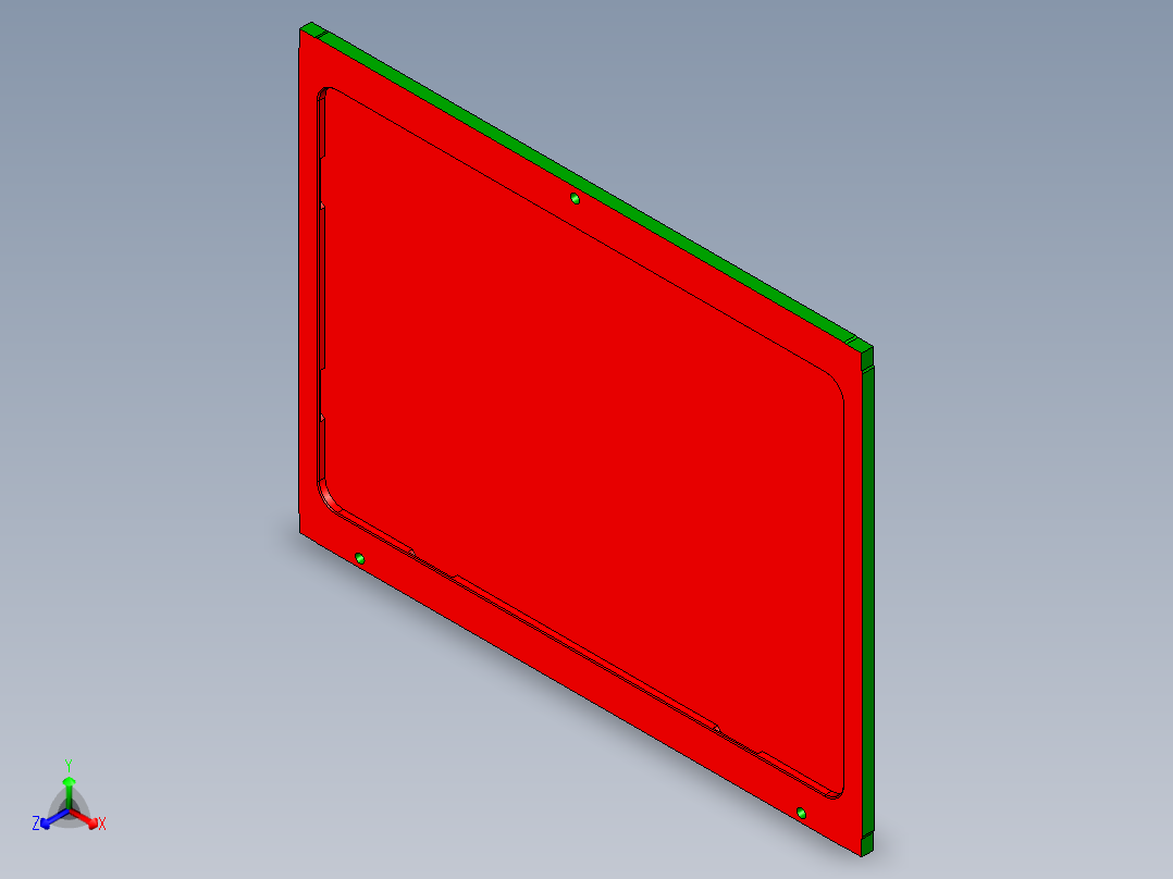 笔记本A壳全铣开粗程序模型