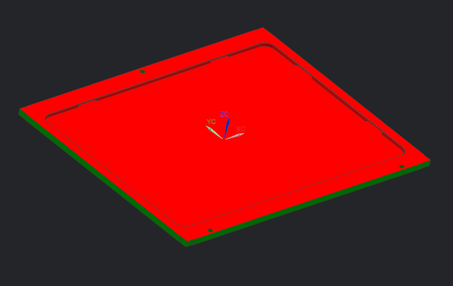 笔记本A壳全铣开粗程序模型