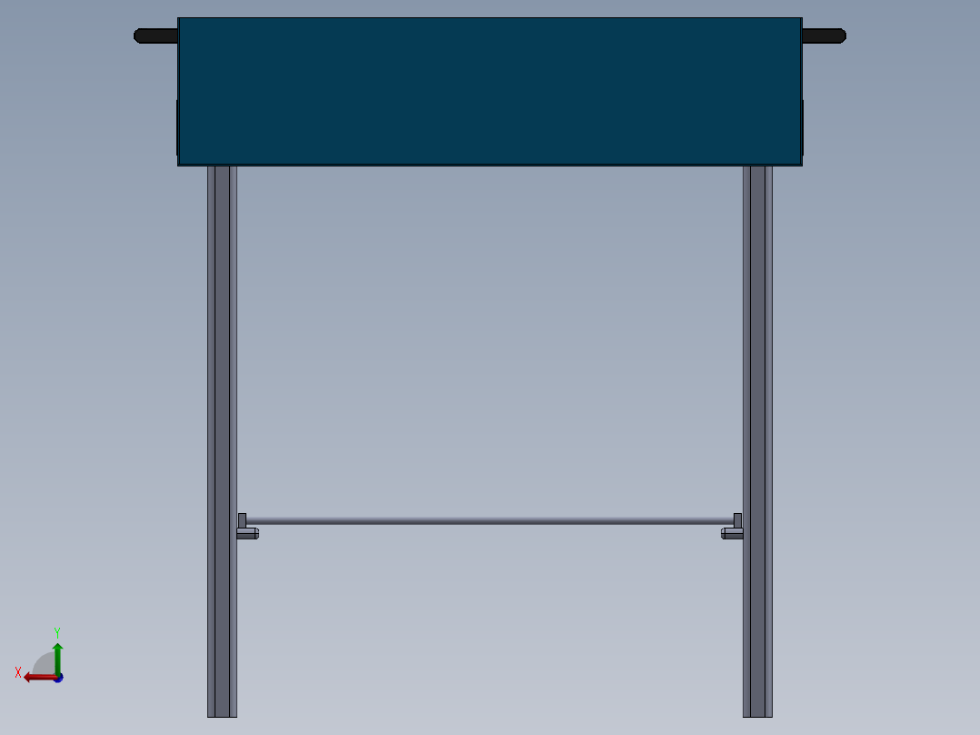 户外烧烤架后视图