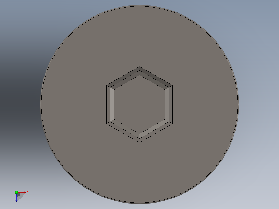 Screw_ISO_10642_M8x110_A2.SLDPRT俯视图