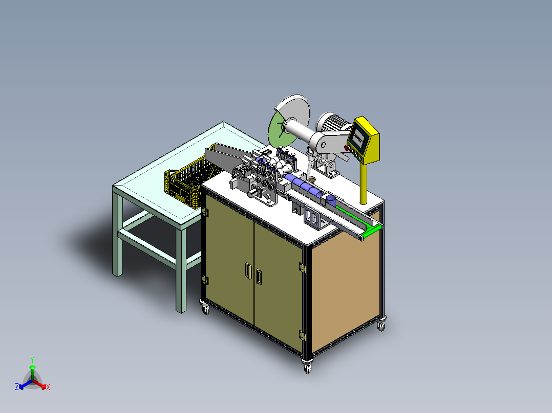 切边机正等轴测图