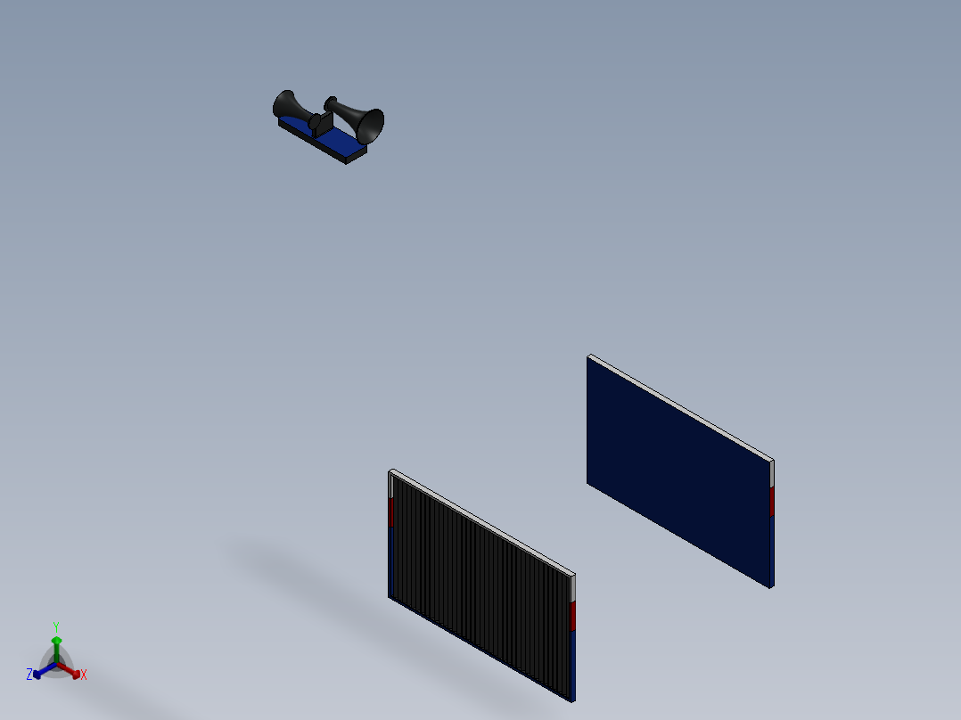 火车、动车、高铁(5)正等轴测图