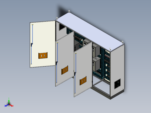 lc柜组装正等轴测缩略图