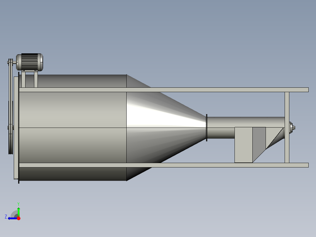 B3004039-立式喂料混合机右视图
