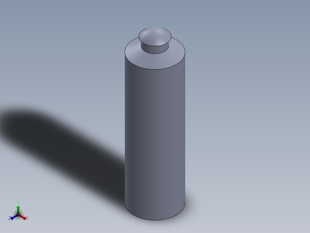 液压泵活塞正等轴测图