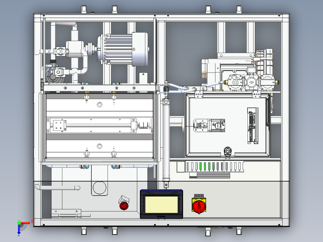 清洗设备俯视图