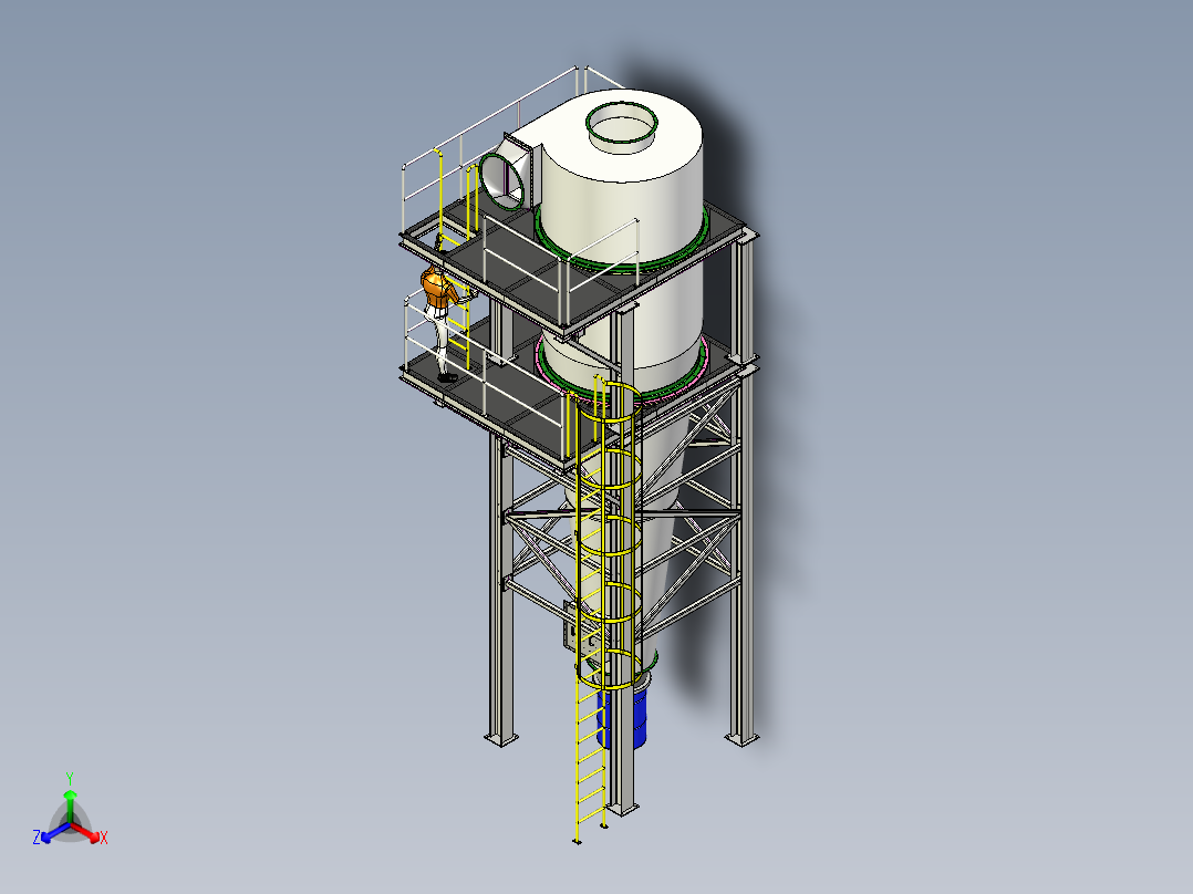 B3004141-气旋装置主视图