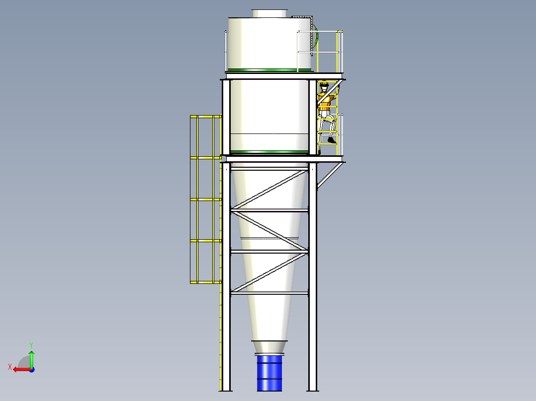 B3004141-气旋装置后视图