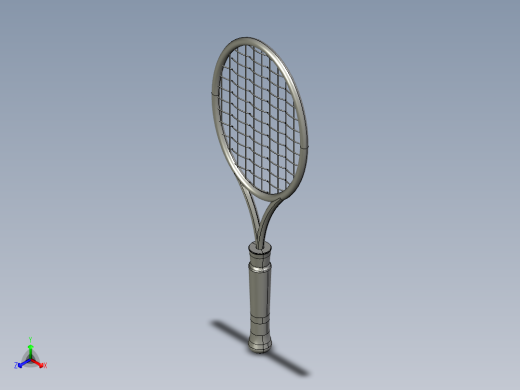 网球、网球拍(11)正等轴测缩略图