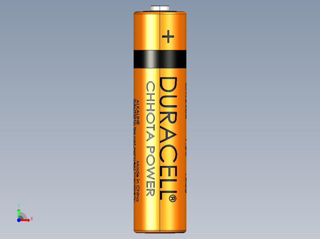 电池仓、电池(61)前视图