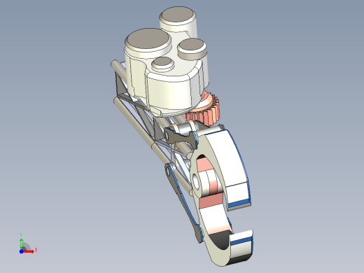 齿轮齿条型夹爪前视缩略图