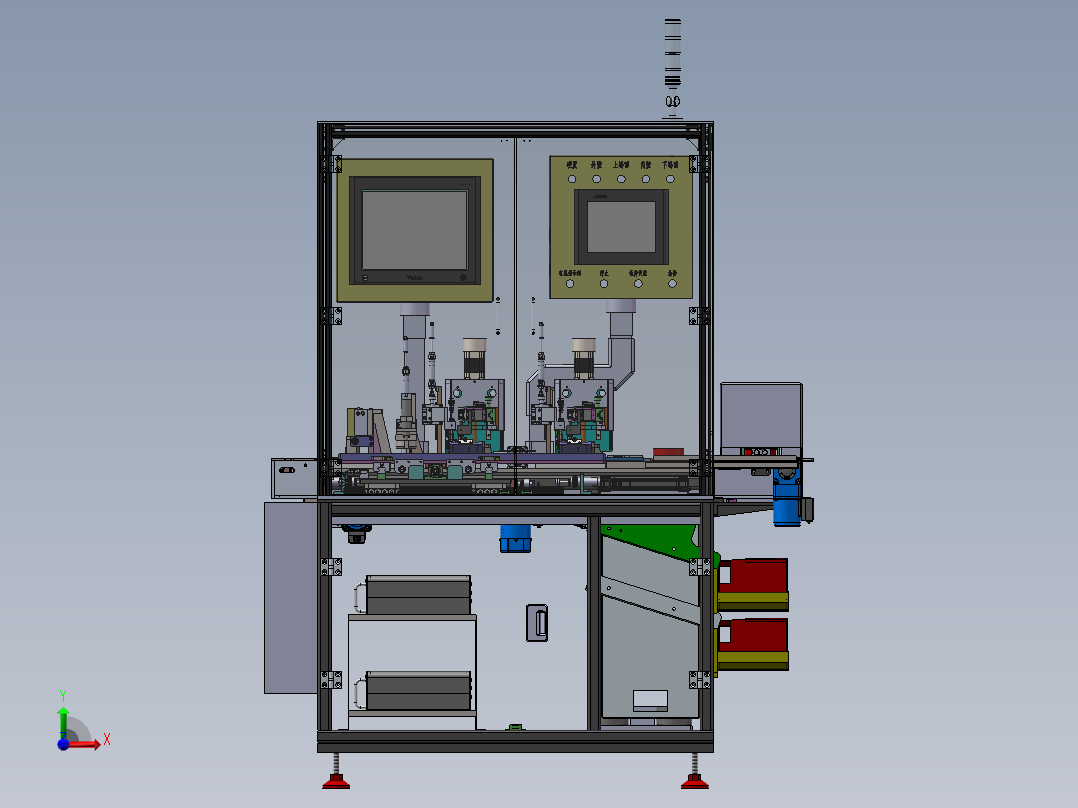 LXYC-BOSS轴承套圈硬度尺寸分选机前视图