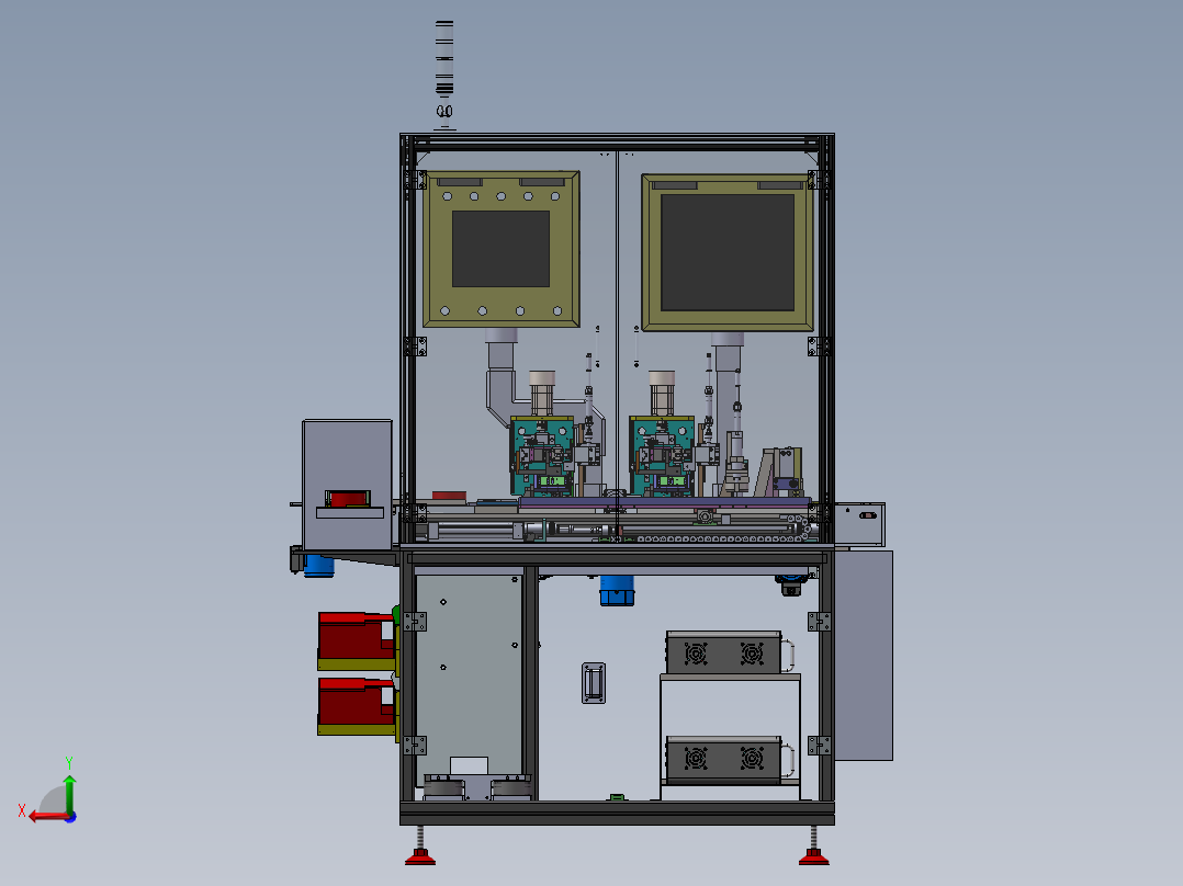 LXYC-BOSS轴承套圈硬度尺寸分选机后视图