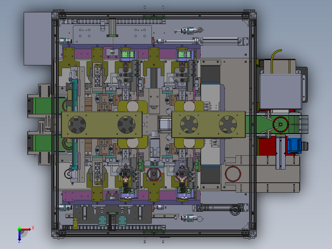 LXYC-BOSS轴承套圈硬度尺寸分选机俯视图