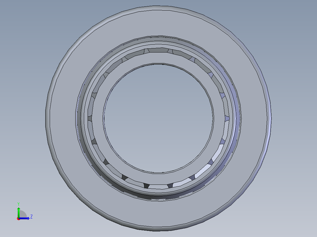 滚子轴承 32205左视图