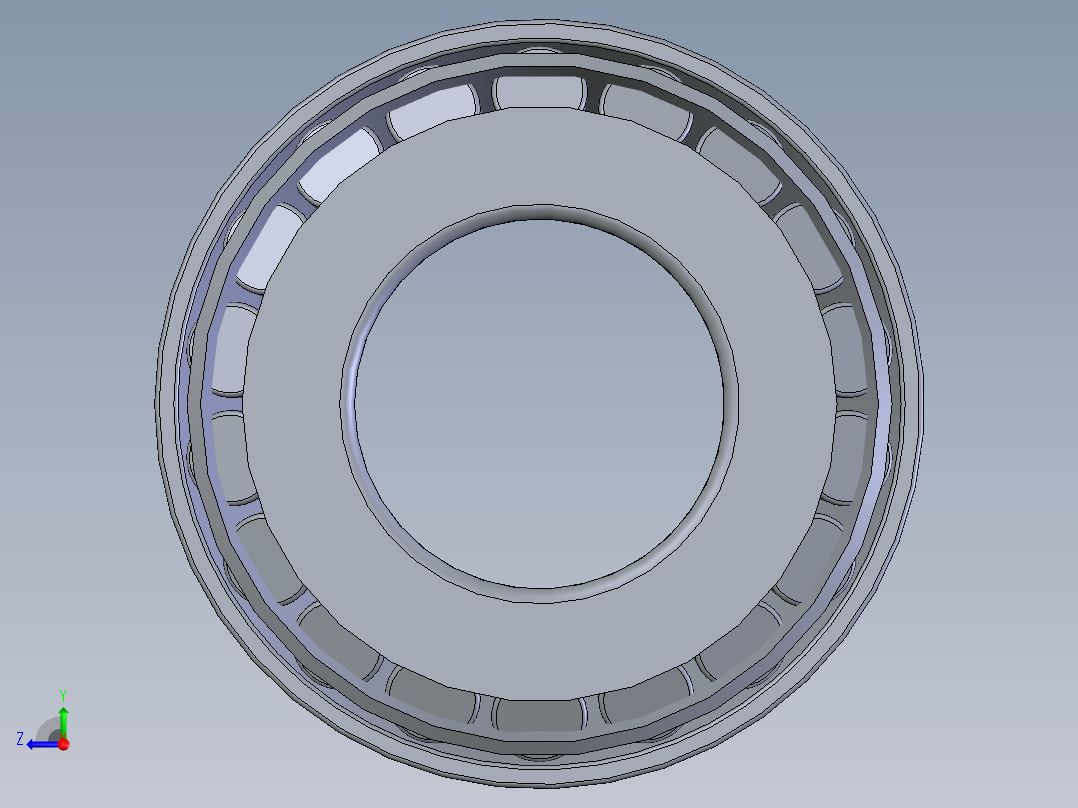 滚子轴承 32205右视图