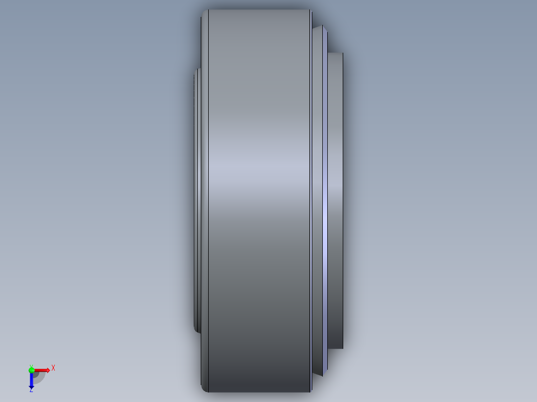 滚子轴承 32205俯视图