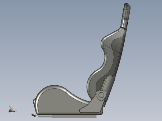 Sparco赛车座椅模型3D模型图纸前视缩略图