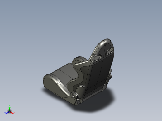 Sparco赛车座椅模型3D模型图纸正等轴测缩略图