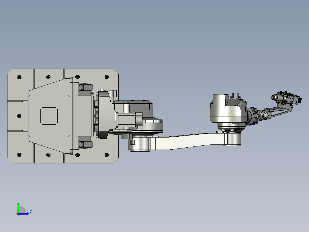 机器人1600切割组件左视图