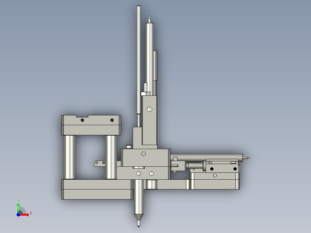螺母机头总装前视图