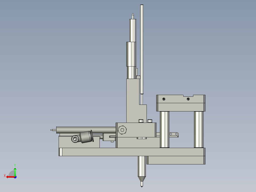 螺母机头总装后视图