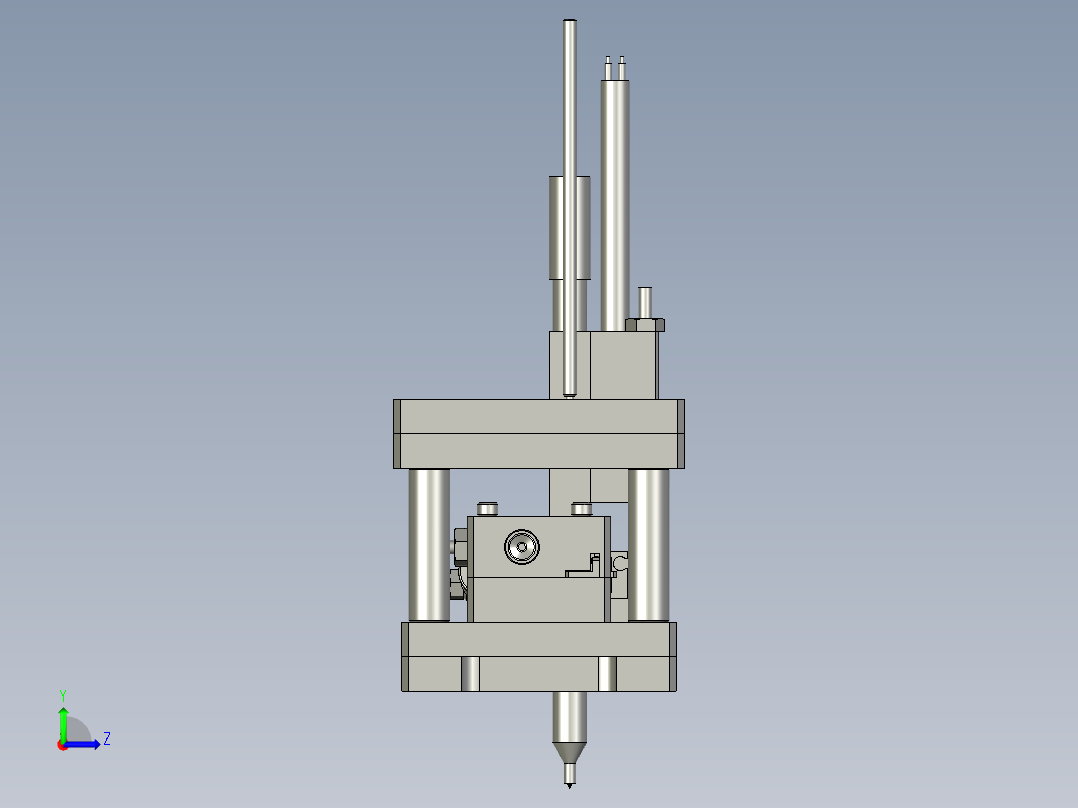 螺母机头总装左视图