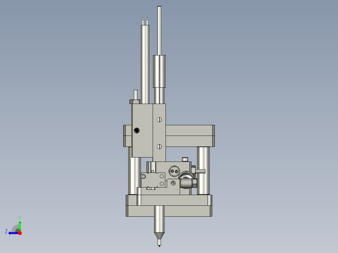 螺母机头总装右视图