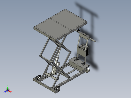 电动液压升降平台充电式半自动平板
