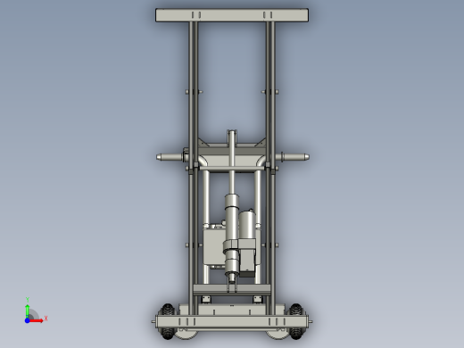 电动液压升降平台充电式半自动平板前视缩略图