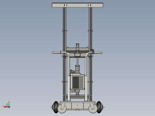 电动液压升降平台充电式半自动平板后视缩略图