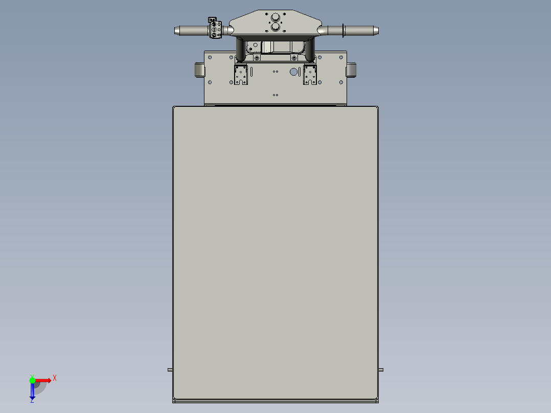 电动液压升降平台充电式半自动平板俯视图