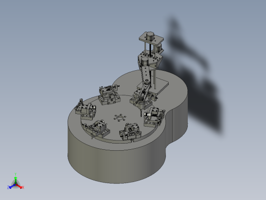 物料的圆柱度自动化检测工作台