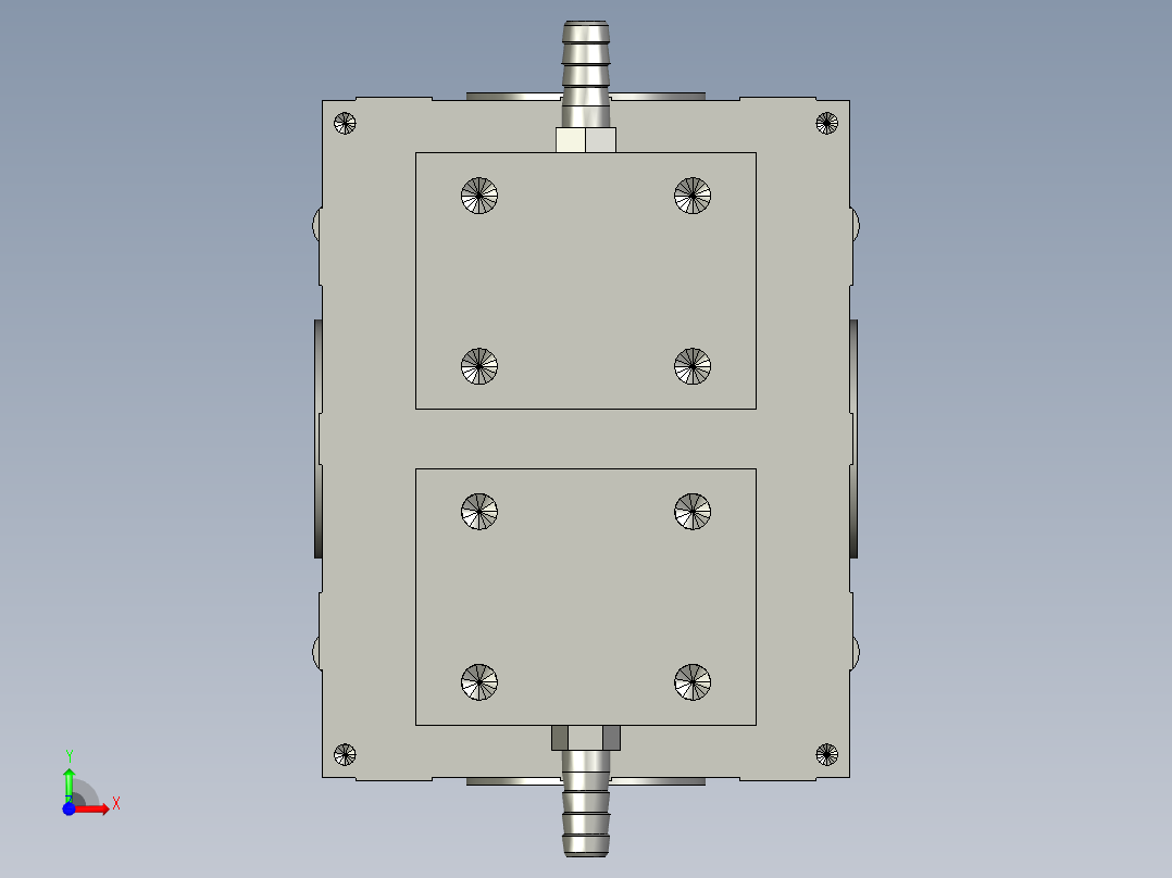 MFBH-B-180KVA带端盖变压器外形图222前视图