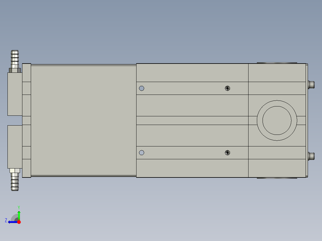 MFBH-B-180KVA带端盖变压器外形图222右视图