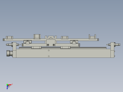 网线接口自动压合设备设计-YYF007-RJ45-B000产品移位机构俯视缩略图