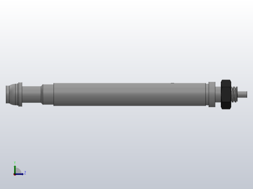 微型气缸（单作用）HCJ1B系列[HCJ1B2.5-10SU4]左视缩略图
