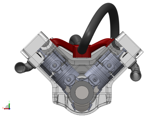 V6 发动机总成后视缩略图