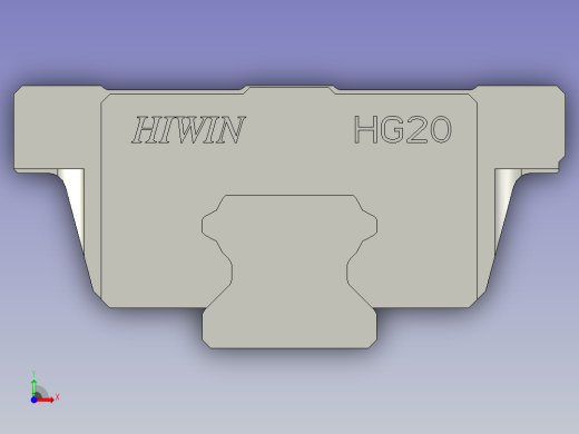 上银-线性导轨HGW20CC2R960前视缩略图