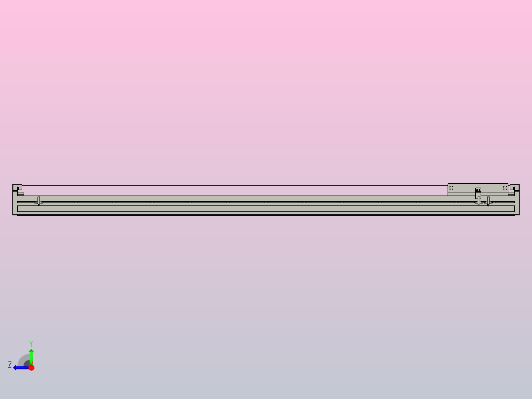直驱直线电机轴TPA-LNP3-140-55C3-1-L1320-3-C-10-N3右视图