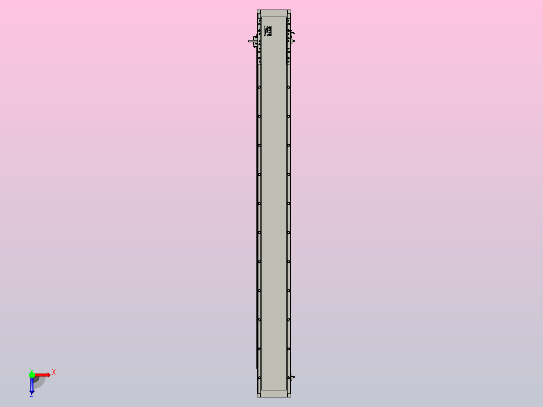 直驱直线电机轴TPA-LNP3-140-55C3-1-L1320-3-C-10-N3俯视图